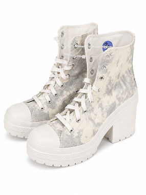Converse Chuck Taylor All Star High Top Sneakers Womens 11.5 Gray Lug Heel NWOB